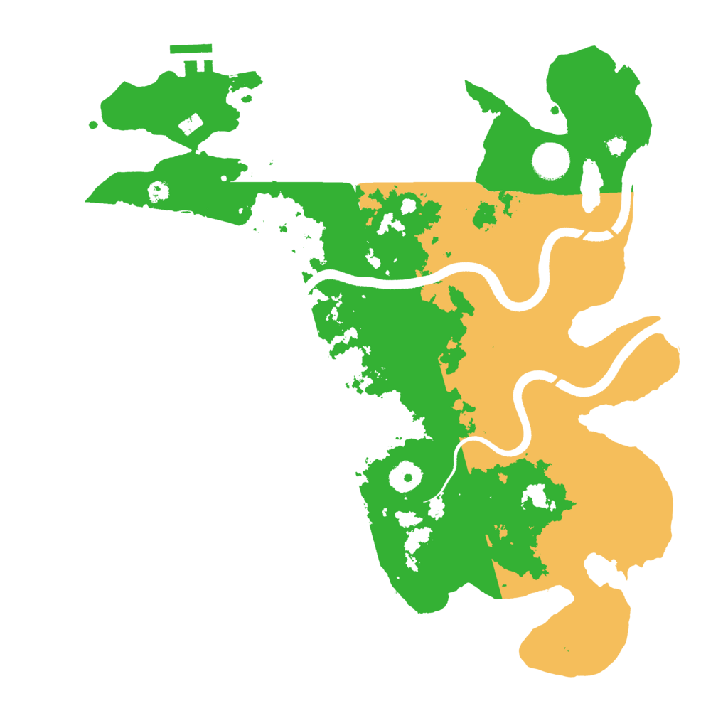 Biome Rust Map: Procedural Map, Size: 3500, Seed: 804113