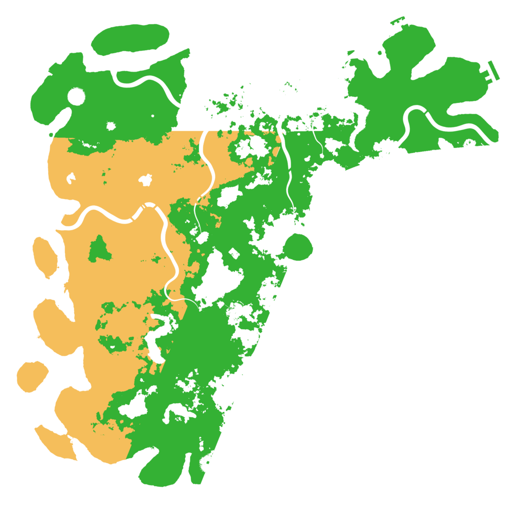 Biome Rust Map: Procedural Map, Size: 5200, Seed: 1241233404