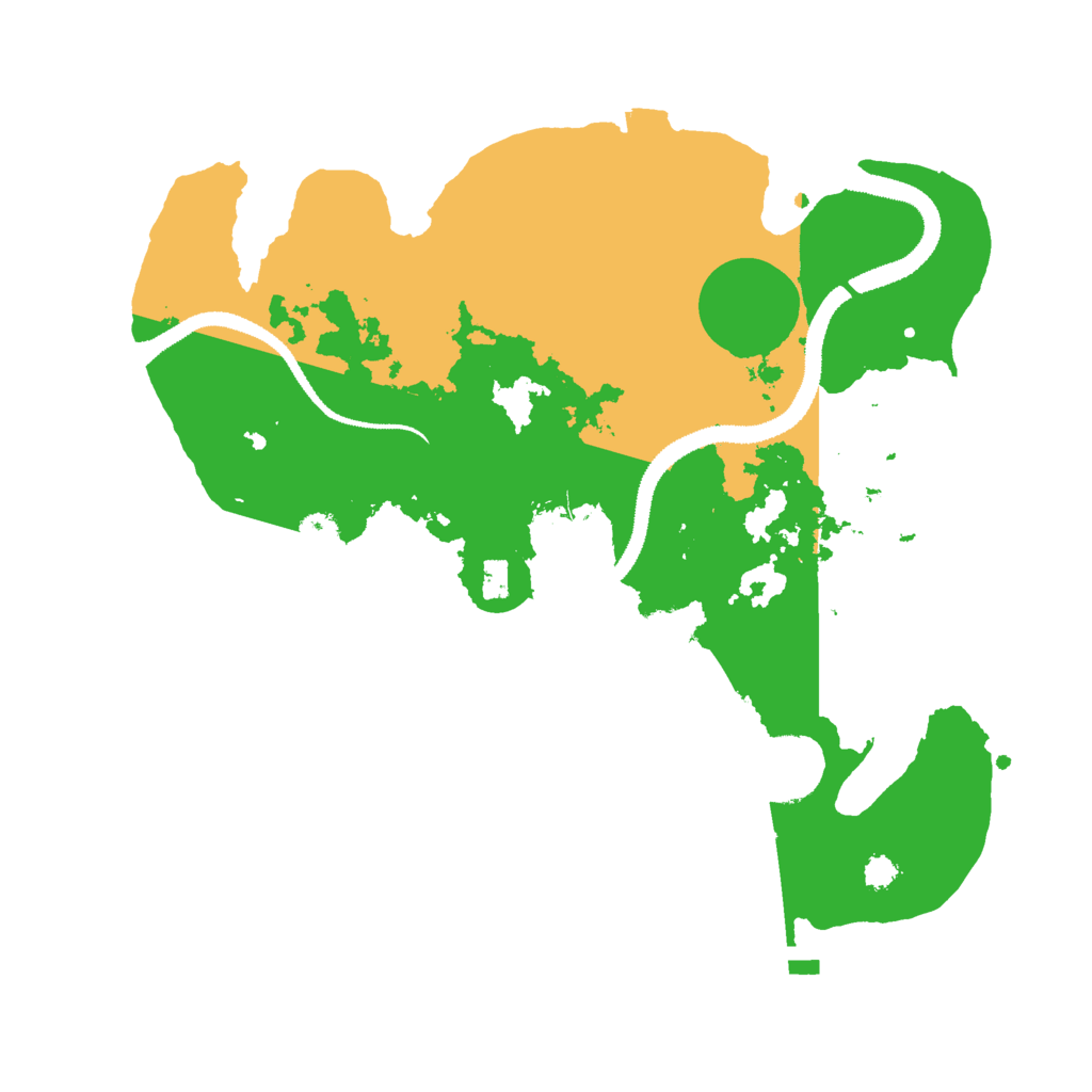 Biome Rust Map: Procedural Map, Size: 3000, Seed: 23992