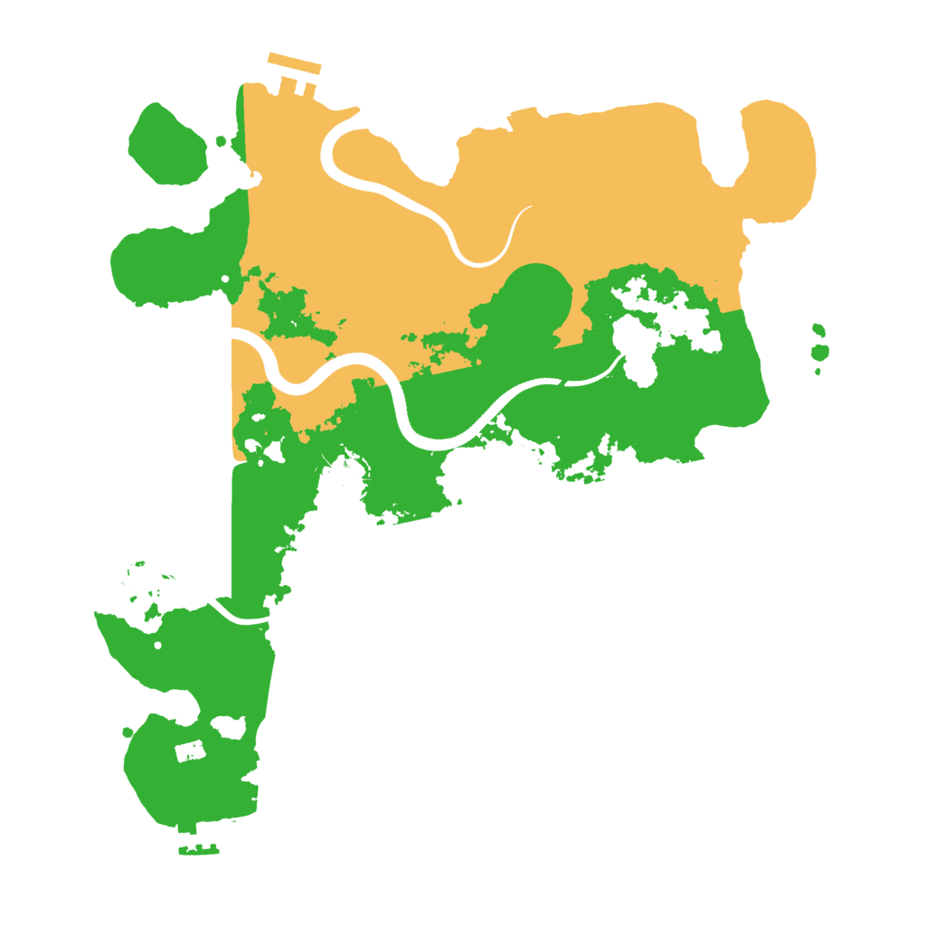 Biome Rust Map: Procedural Map, Size: 3500, Seed: 890955