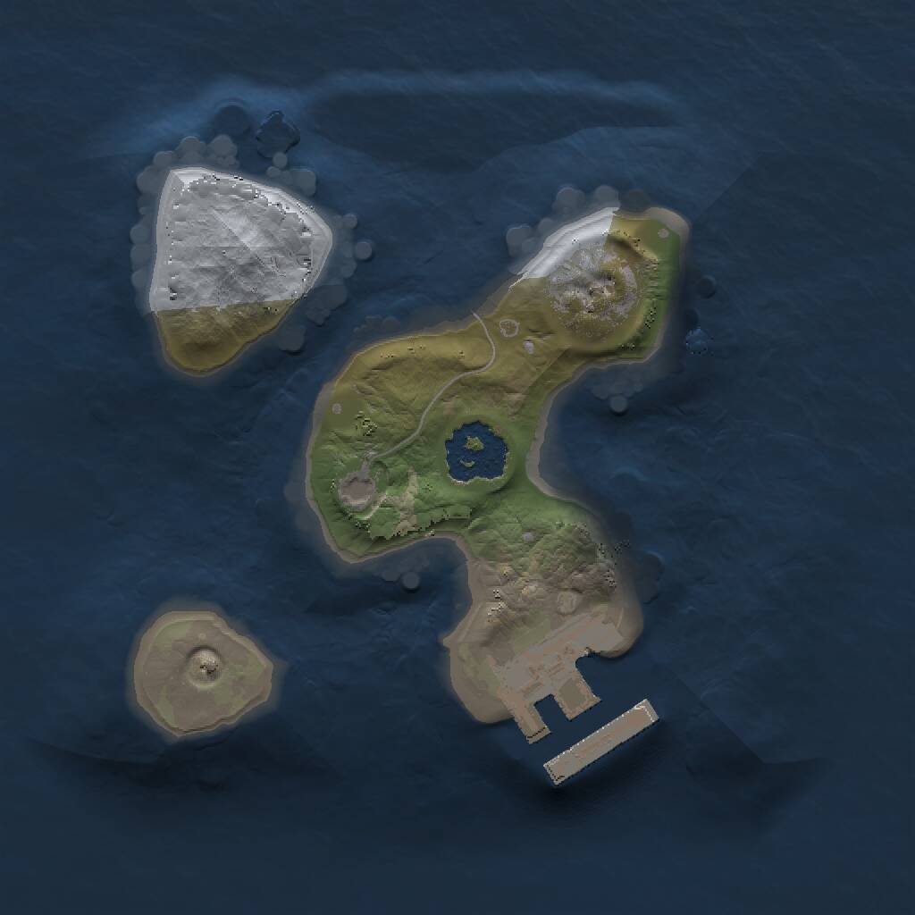 Rust Map: Procedural Map, Size: 1500, Seed: 1235618257, 2 Monuments