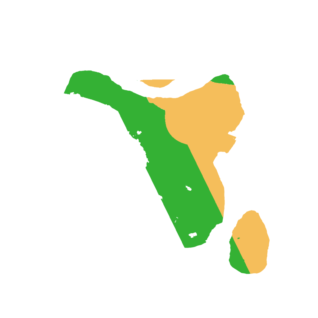 Biome Rust Map: Procedural Map, Size: 2000, Seed: 883579666