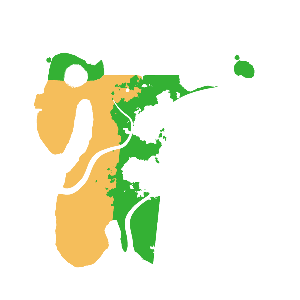 Biome Rust Map: Procedural Map, Size: 2400, Seed: 272097861