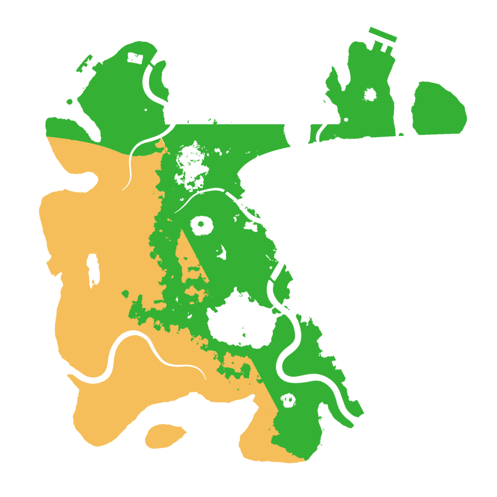 Biome Rust Map: Procedural Map, Size: 3500, Seed: 934606353