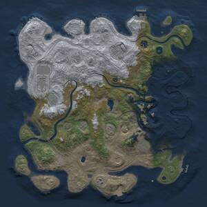 Thumbnail Rust Map: Procedural Map, Size: 4250, Seed: 319616788, 15 Monuments