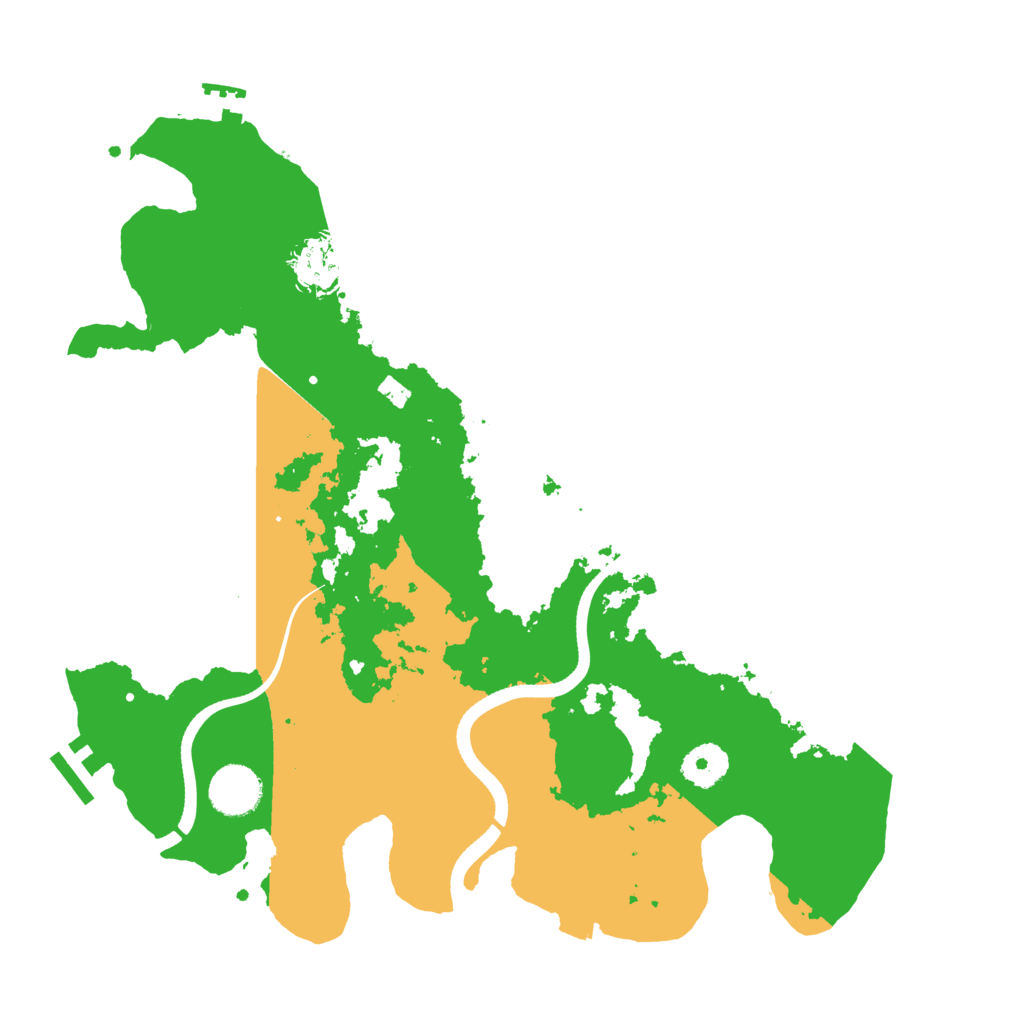 Biome Rust Map: Procedural Map, Size: 3500, Seed: 1247782478