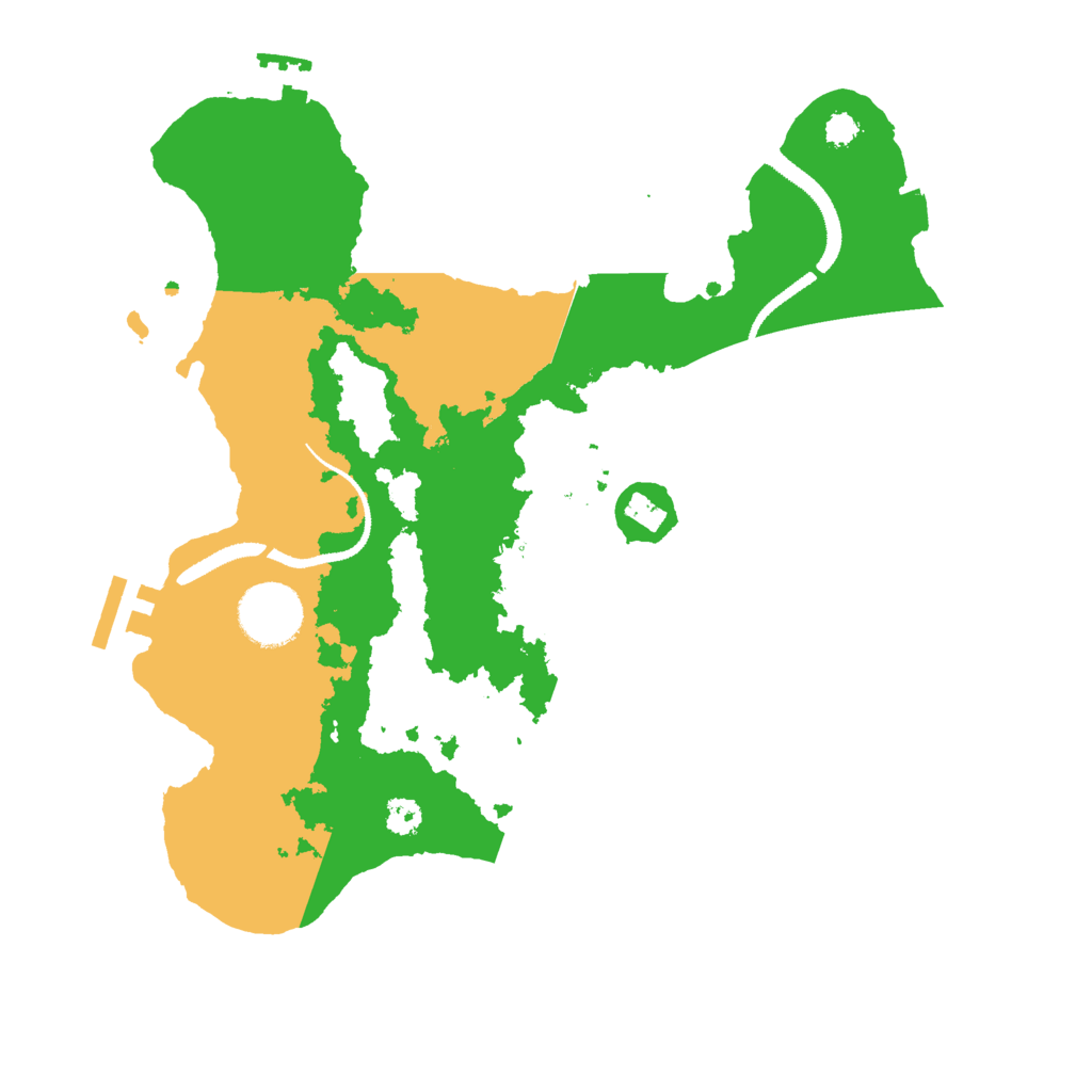 Biome Rust Map: Procedural Map, Size: 3000, Seed: 2233