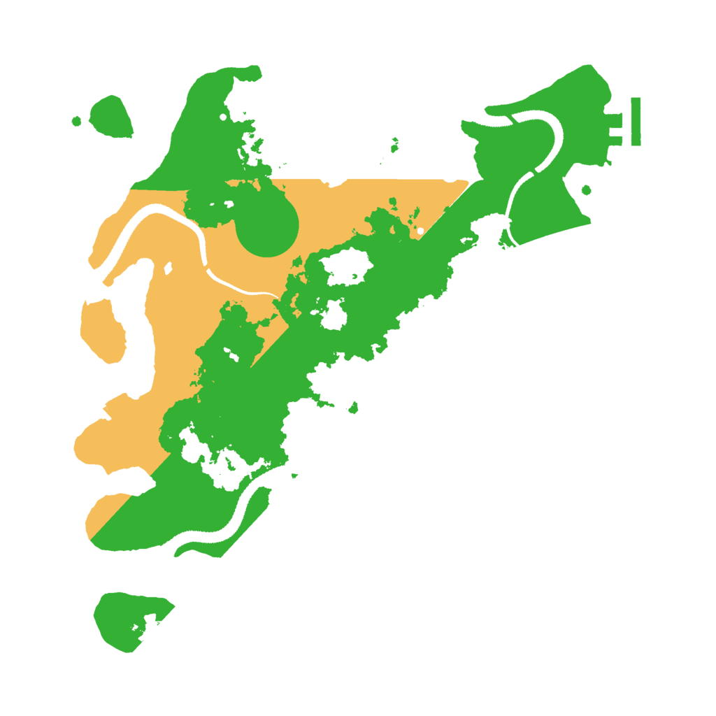 Biome Rust Map: Procedural Map, Size: 3000, Seed: 664157618