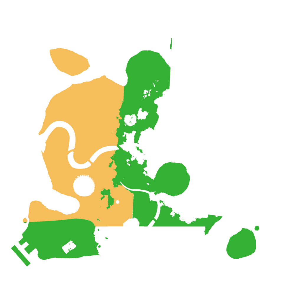 Biome Rust Map: Procedural Map, Size: 2500, Seed: 635369953