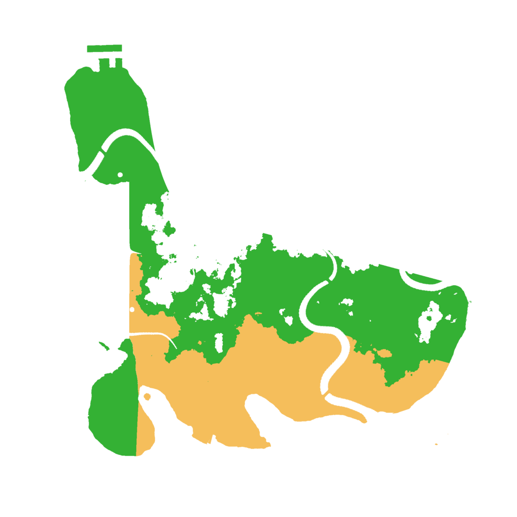 Biome Rust Map: Procedural Map, Size: 3000, Seed: 506254