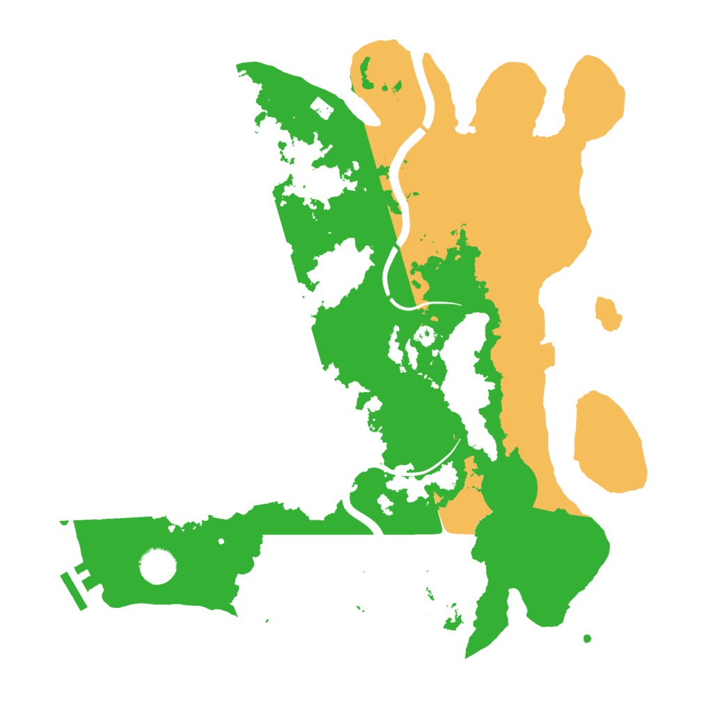 Biome Rust Map: Procedural Map, Size: 3500, Seed: 1961064276