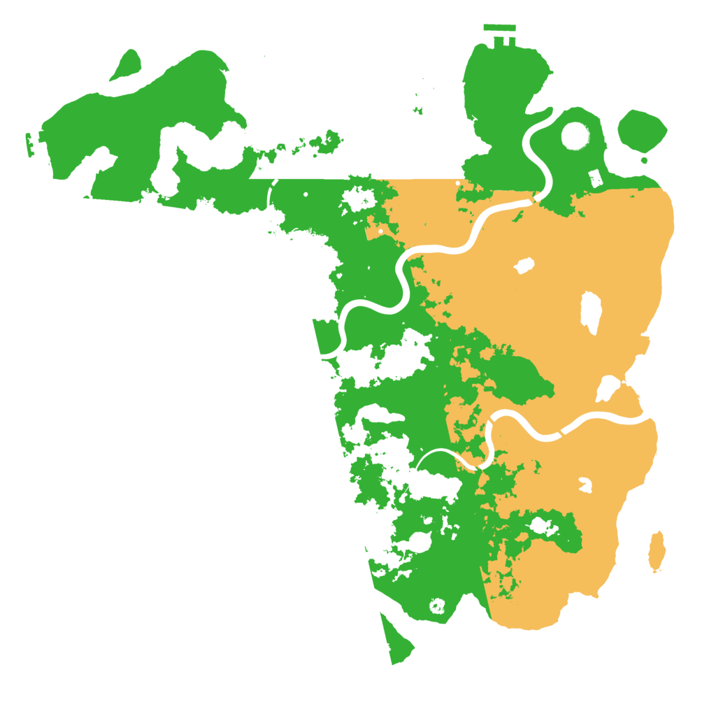 Biome Rust Map: Procedural Map, Size: 4500, Seed: 6730