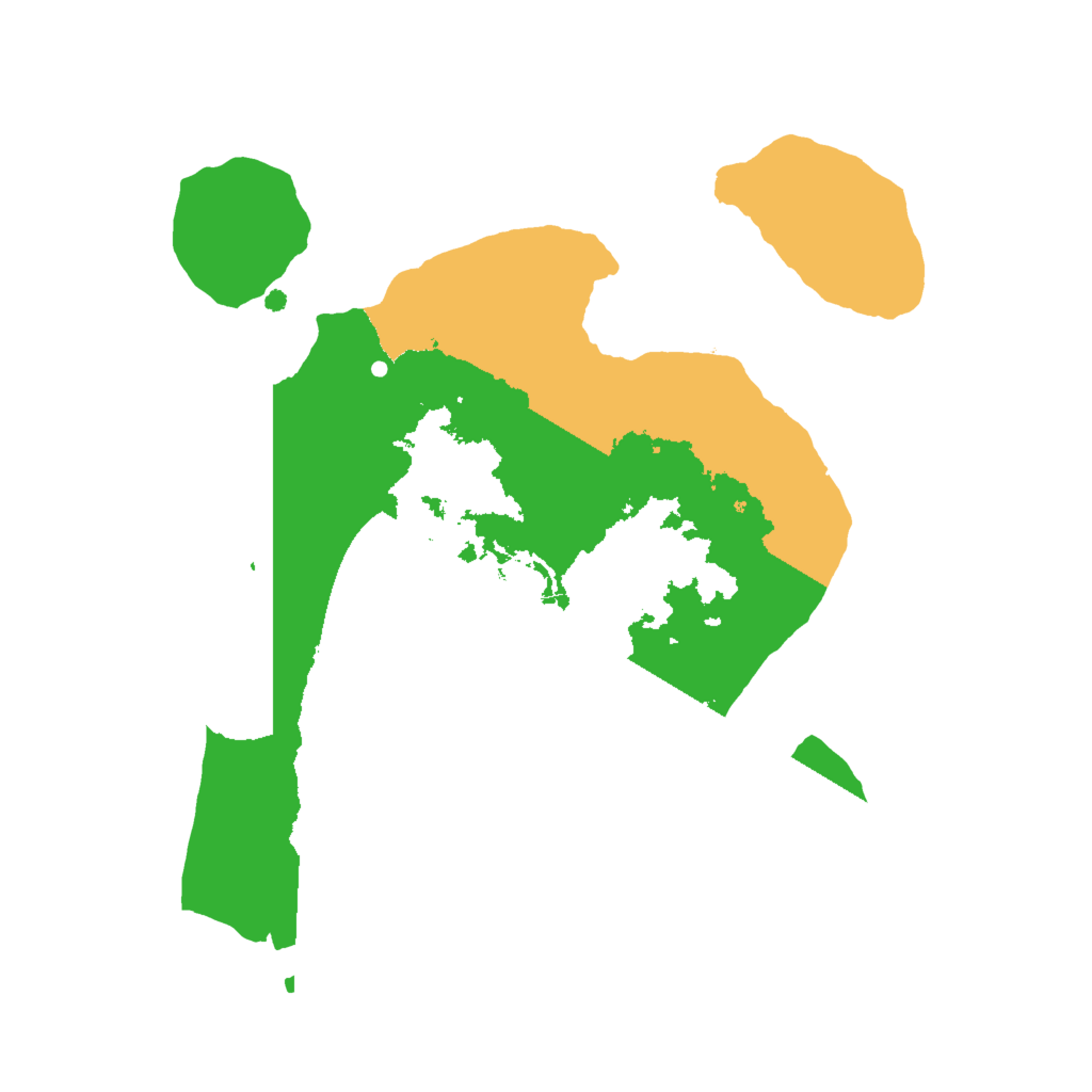 Biome Rust Map: Procedural Map, Size: 2000, Seed: 84120981