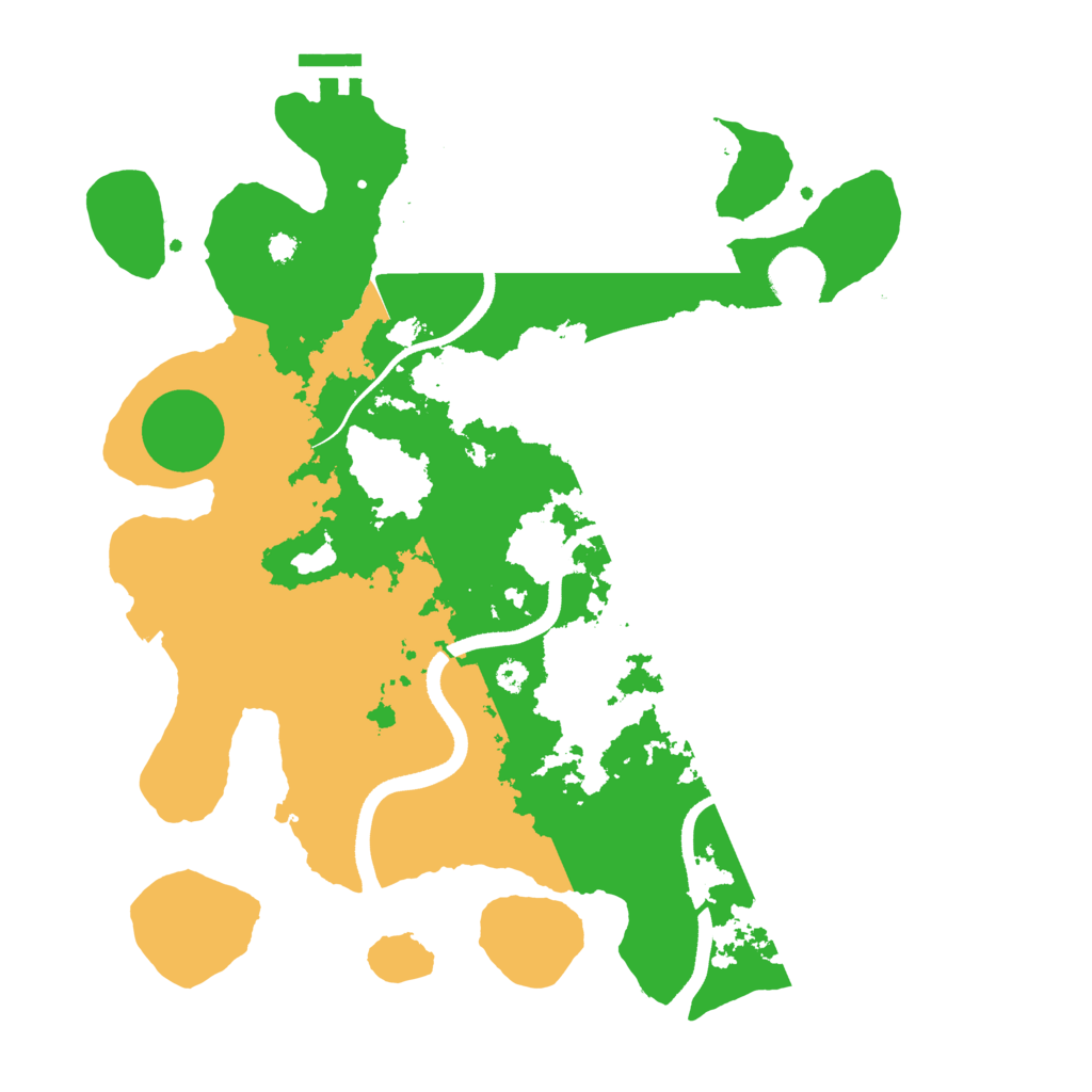 Biome Rust Map: Procedural Map, Size: 3500, Seed: 534722