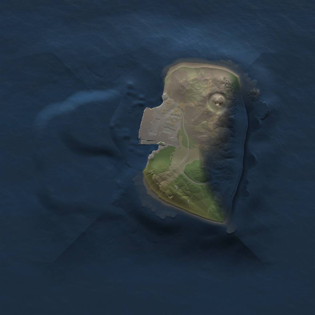 Rust Map: Procedural Map, Size: 1000, Seed: 940441029, 1 Monuments