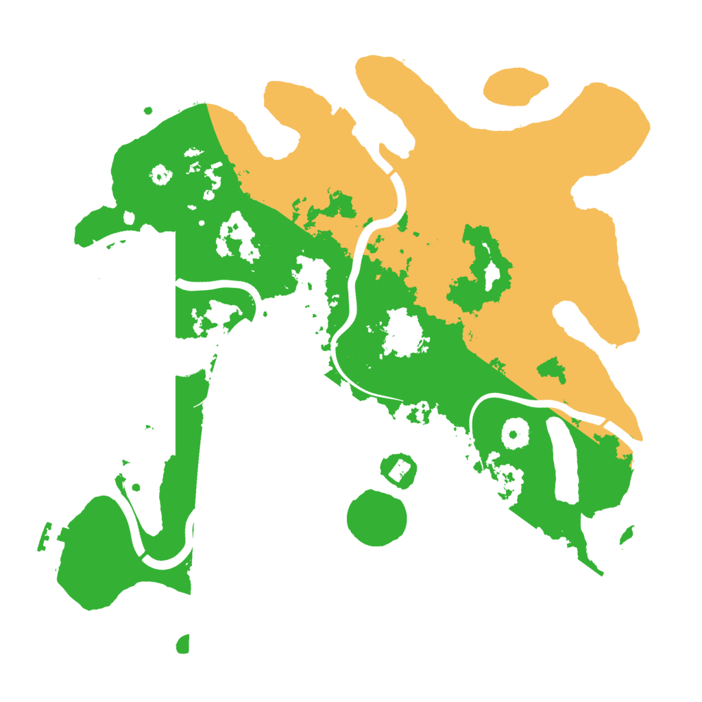 Biome Rust Map: Procedural Map, Size: 3500, Seed: 727206