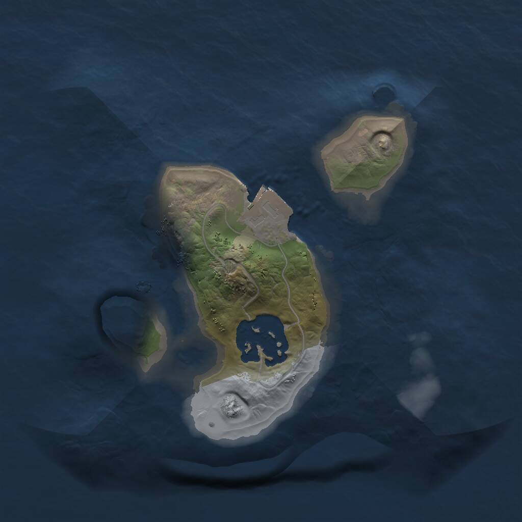 Rust Map: Procedural Map, Size: 1500, Seed: 31561, 2 Monuments