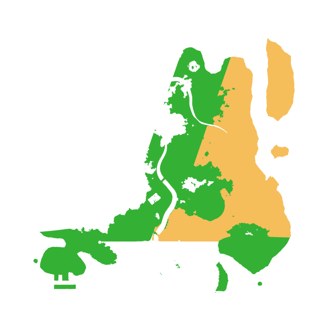 Biome Rust Map: Procedural Map, Size: 3000, Seed: 2127128085