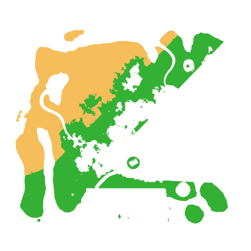 Biome Rust Map: Procedural Map, Size: 3200, Seed: 331124004