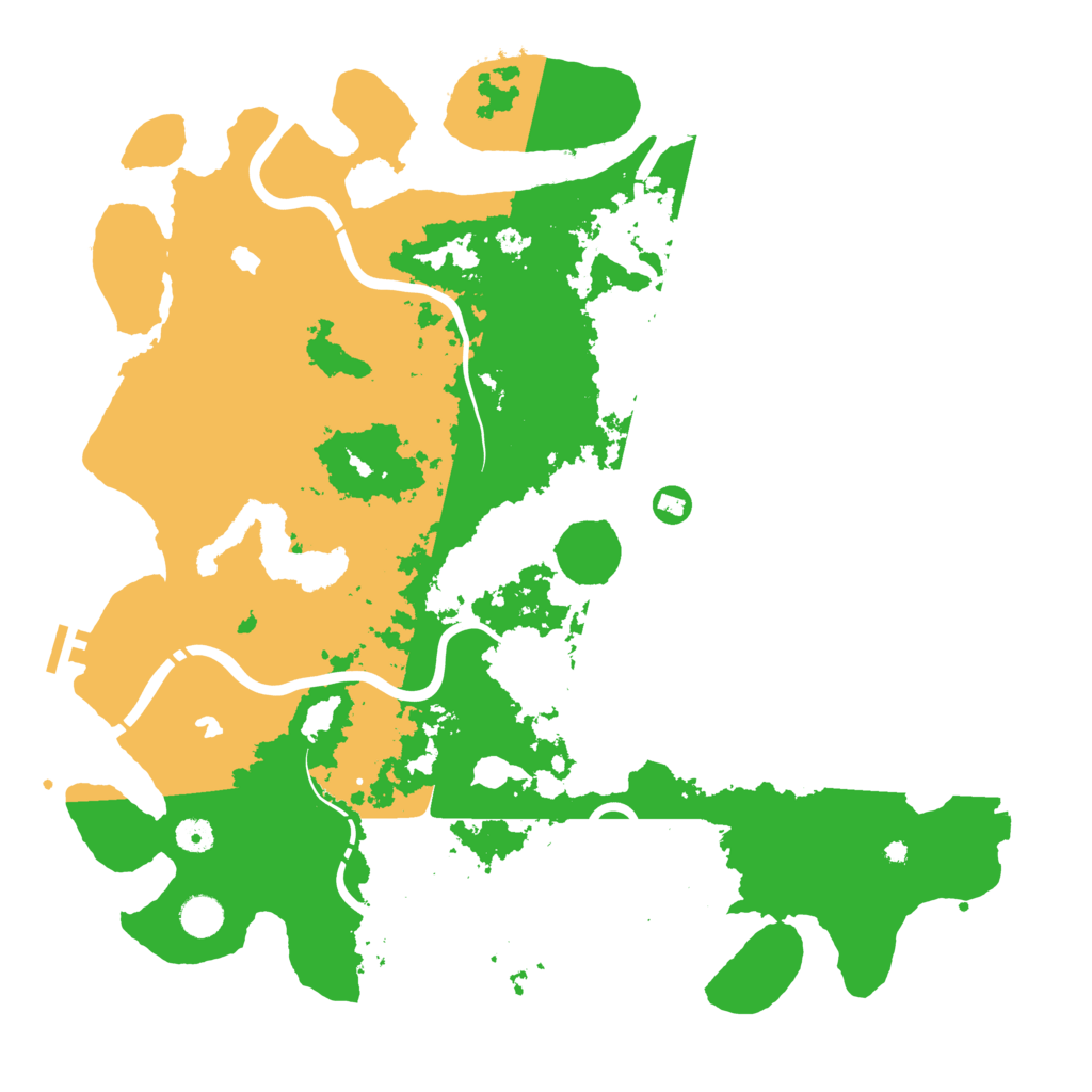 Biome Rust Map: Procedural Map, Size: 4500, Seed: 998478616