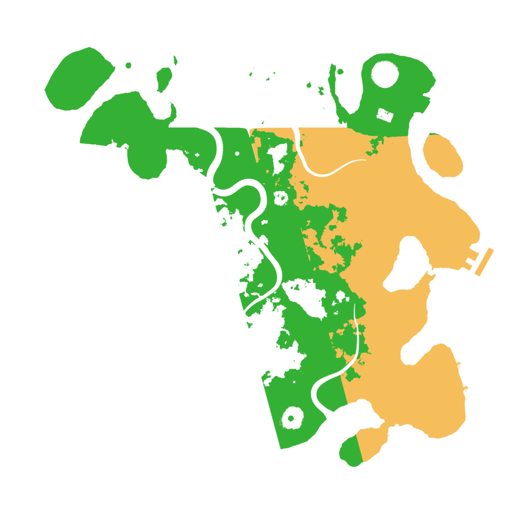 Biome Rust Map: Procedural Map, Size: 3450, Seed: 20250807