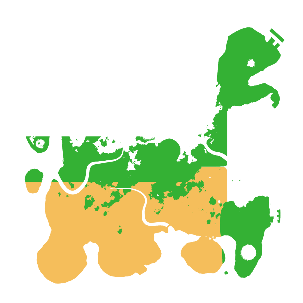 Biome Rust Map: Procedural Map, Size: 3500, Seed: 736312799