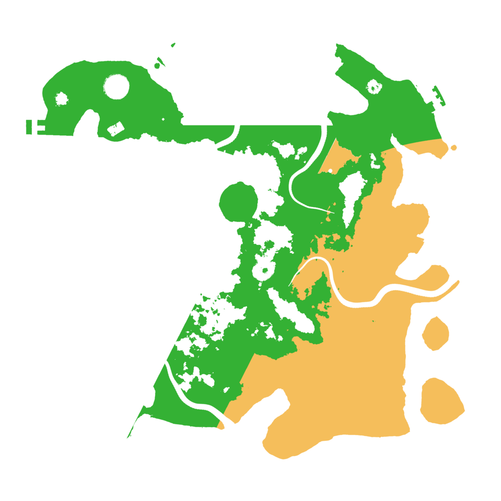 Biome Rust Map: Procedural Map, Size: 3500, Seed: 917307383