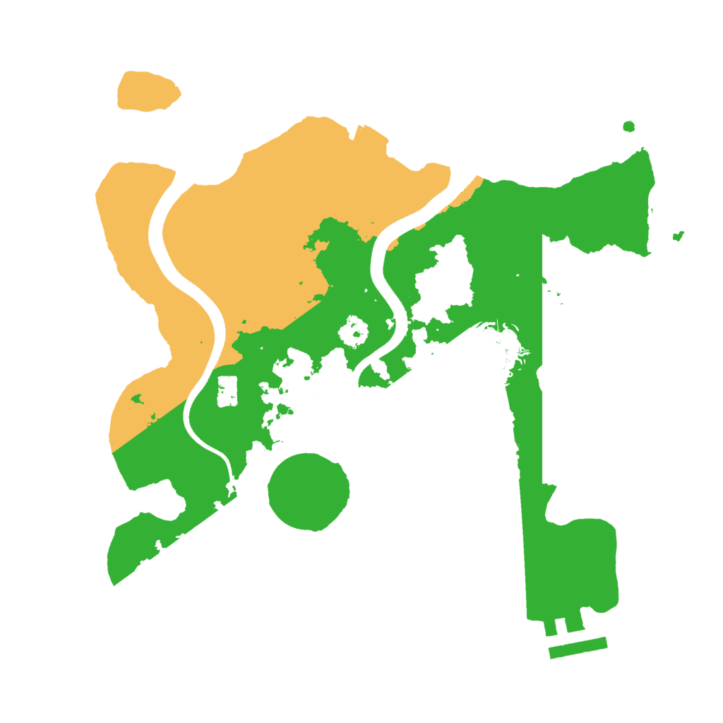 Biome Rust Map: Procedural Map, Size: 2500, Seed: 1110044833