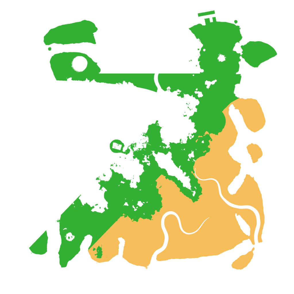 Biome Rust Map: Procedural Map, Size: 3500, Seed: 1203864770