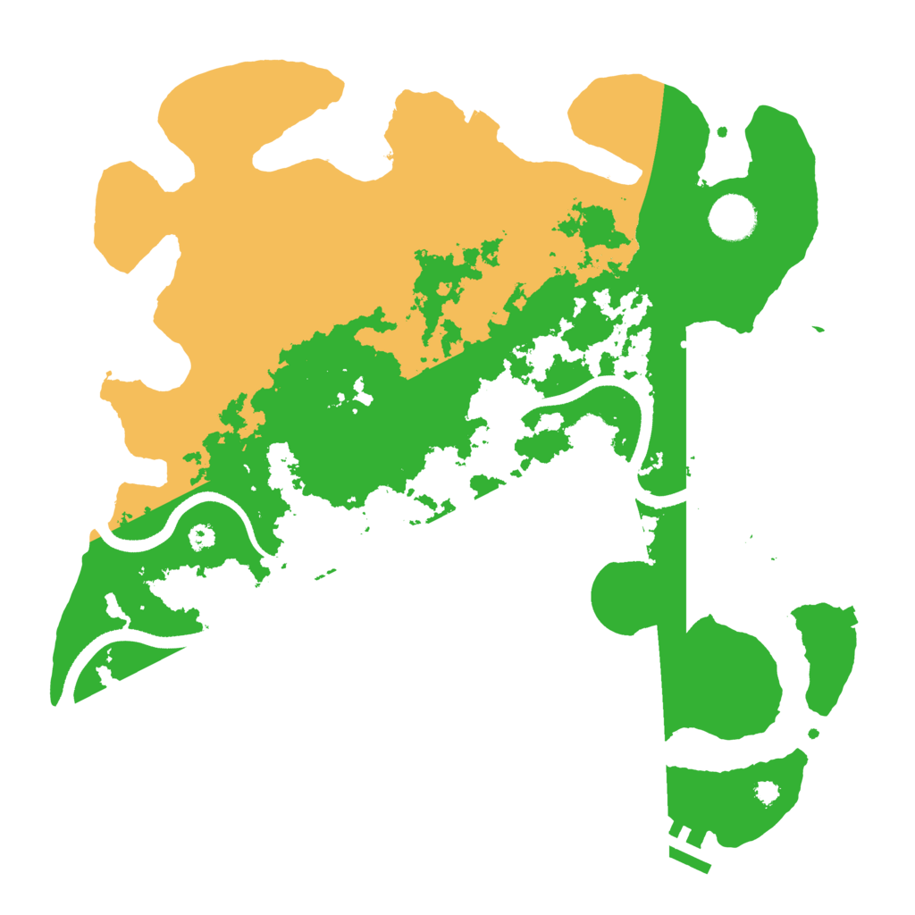 Biome Rust Map: Procedural Map, Size: 3500, Seed: 285934875