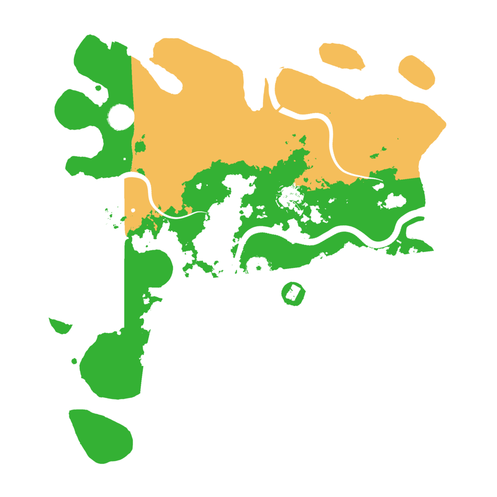 Biome Rust Map: Procedural Map, Size: 3500, Seed: 316272