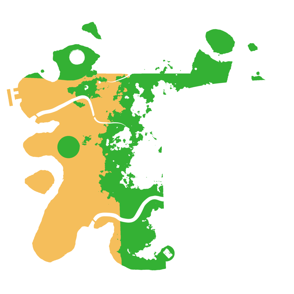 Biome Rust Map: Procedural Map, Size: 3500, Seed: 1624541922