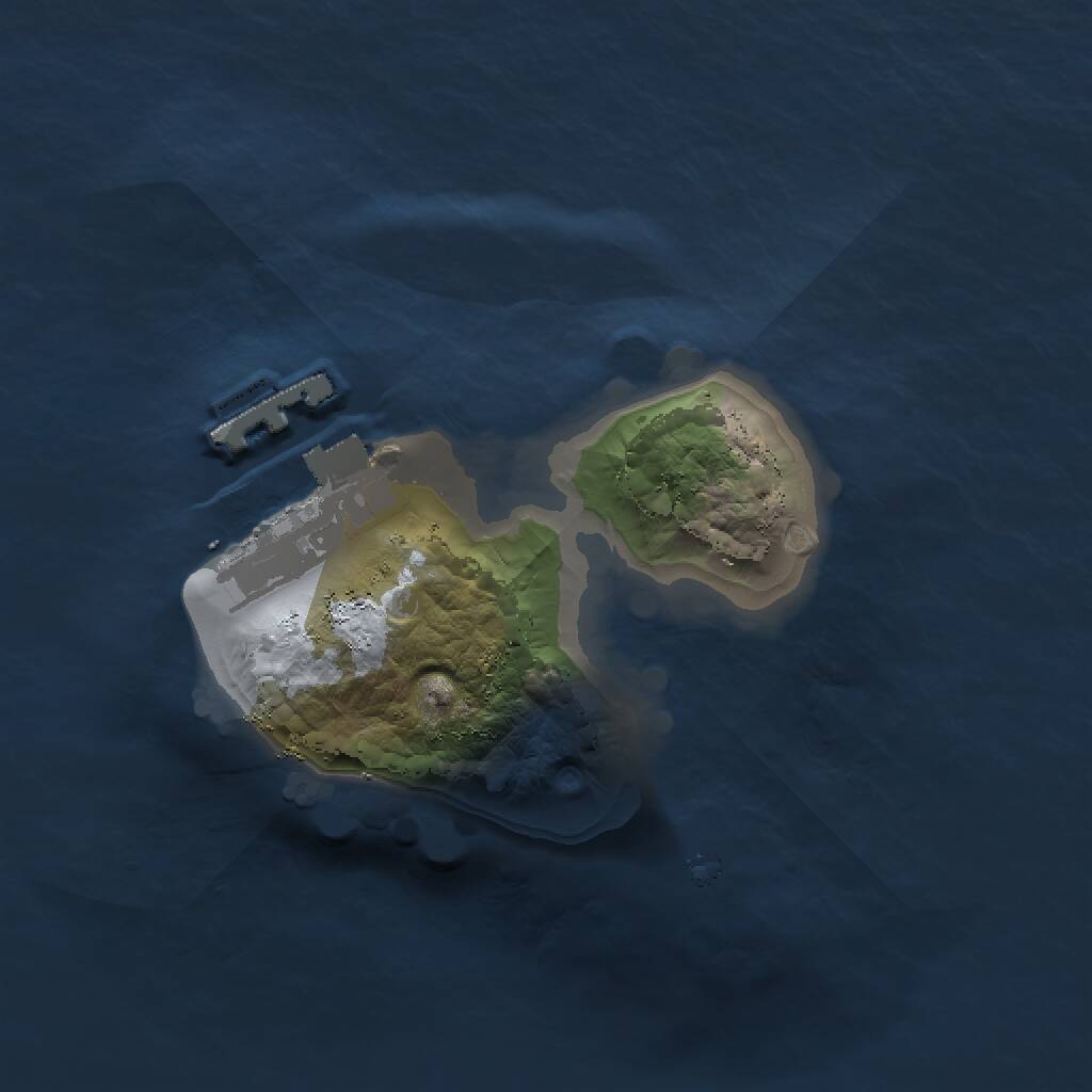 Rust Map: Procedural Map, Size: 1300, Seed: 900, 2 Monuments