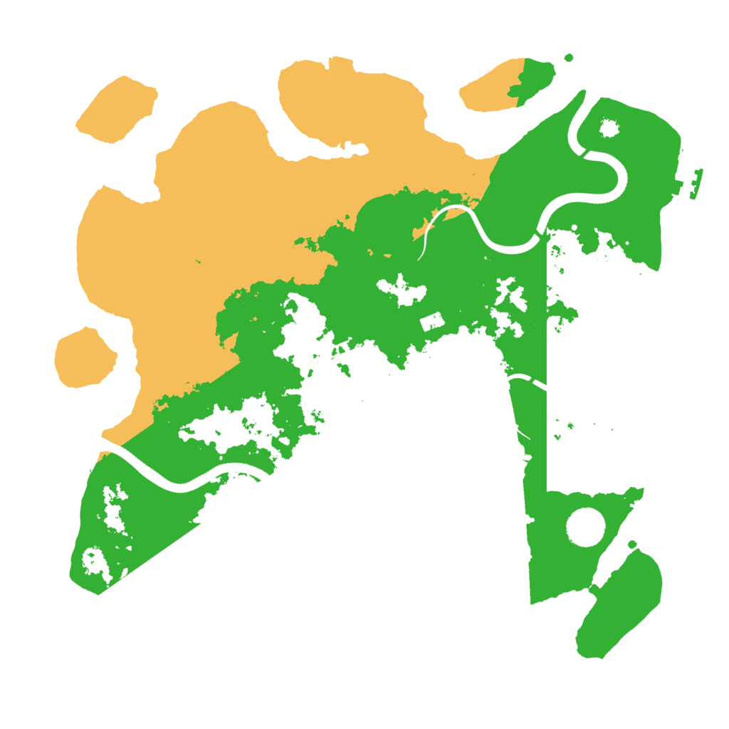 Biome Rust Map: Procedural Map, Size: 3500, Seed: 92817460