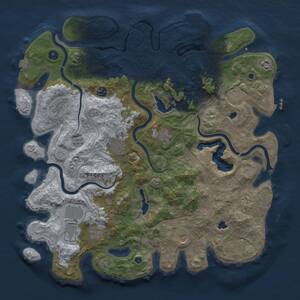 Thumbnail Rust Map: Procedural Map, Size: 4500, Seed: 556262006, 17 Monuments