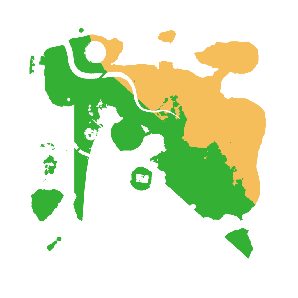 Biome Rust Map: Procedural Map, Size: 2500, Seed: 442