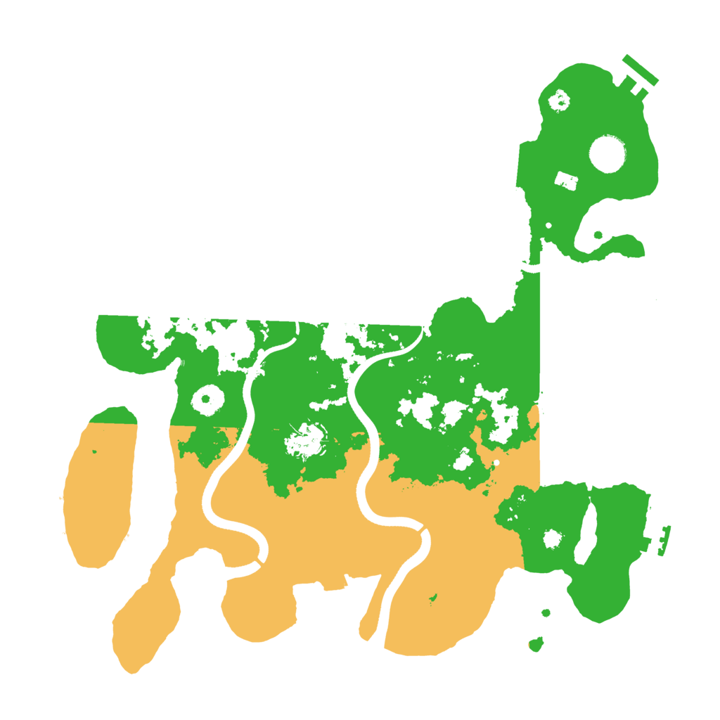 Biome Rust Map: Procedural Map, Size: 3500, Seed: 658141638