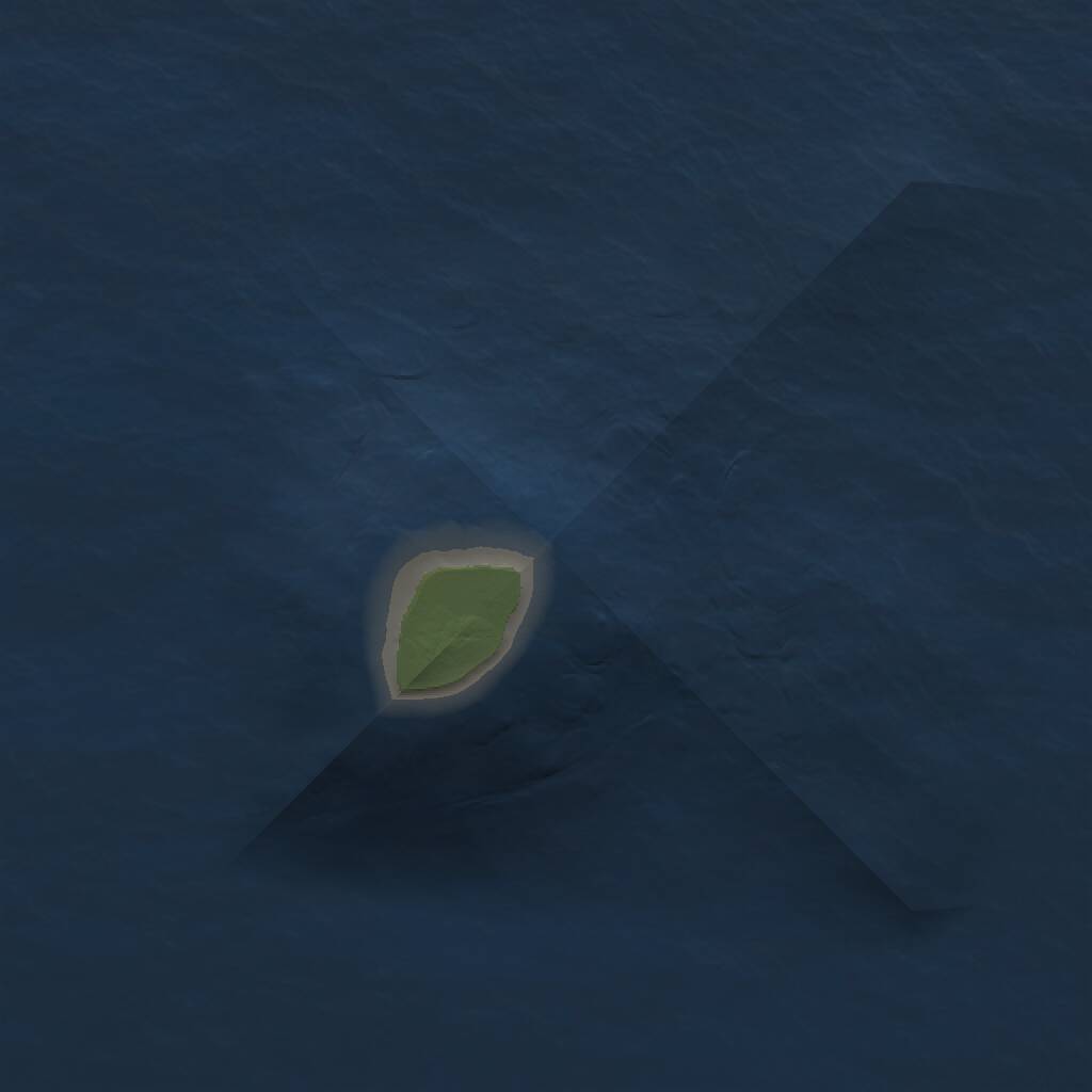 Rust Map: Procedural Map, Size: 1000, Seed: 80496611, 1 Monuments