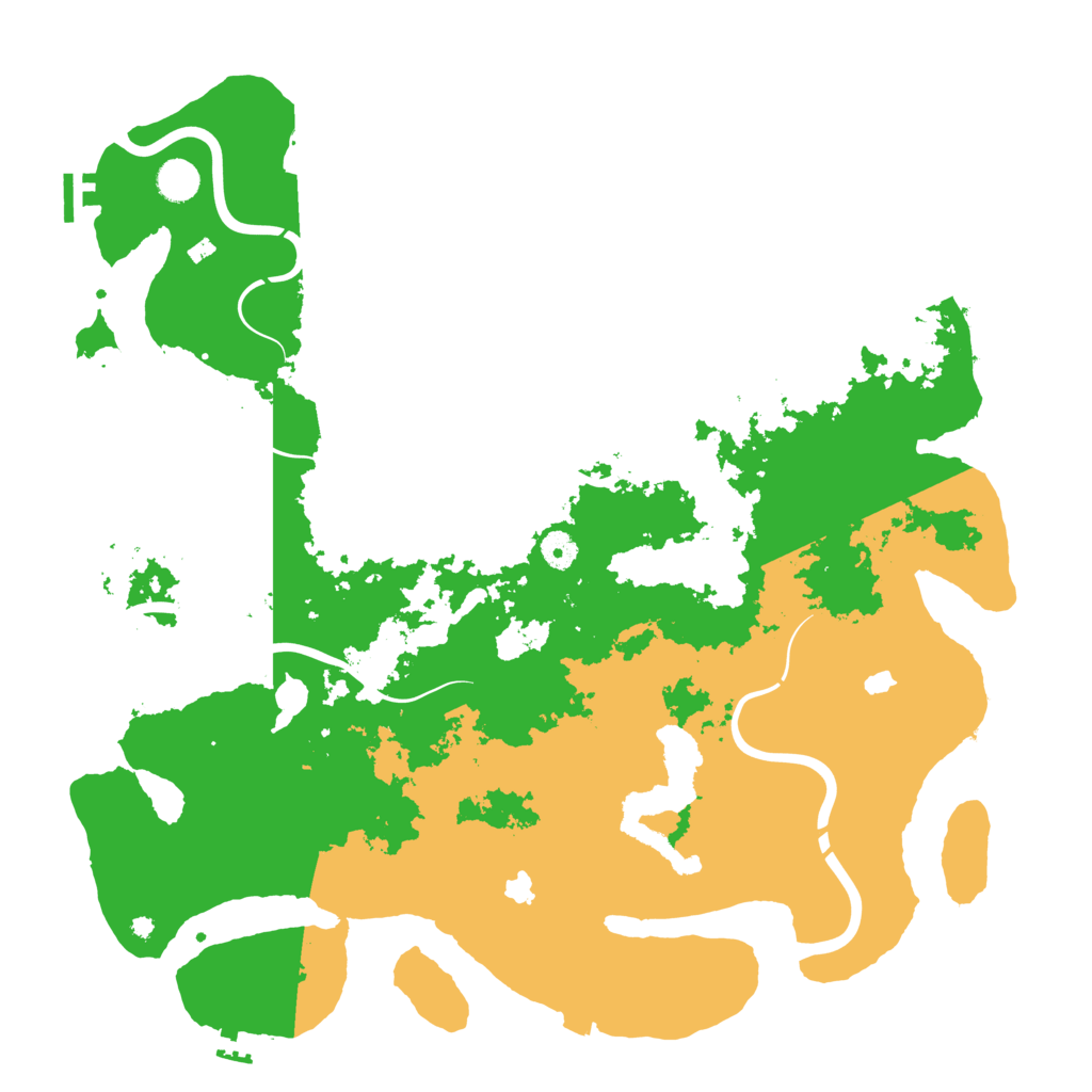 Biome Rust Map: Procedural Map, Size: 4500, Seed: 896984296
