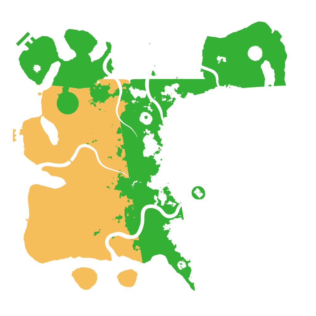 Biome Rust Map: Procedural Map, Size: 3800, Seed: 2140075819