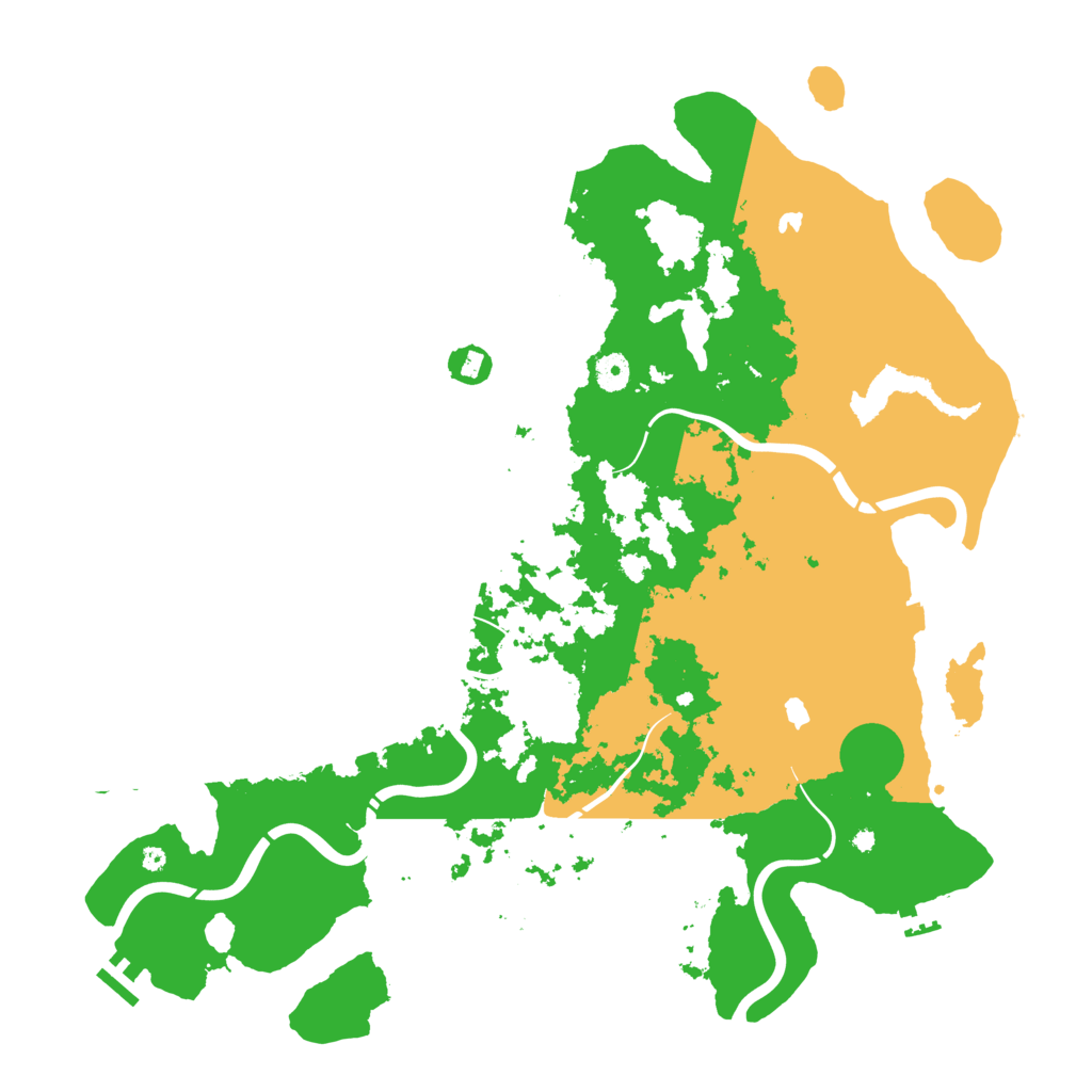 Biome Rust Map: Procedural Map, Size: 4500, Seed: 172164286