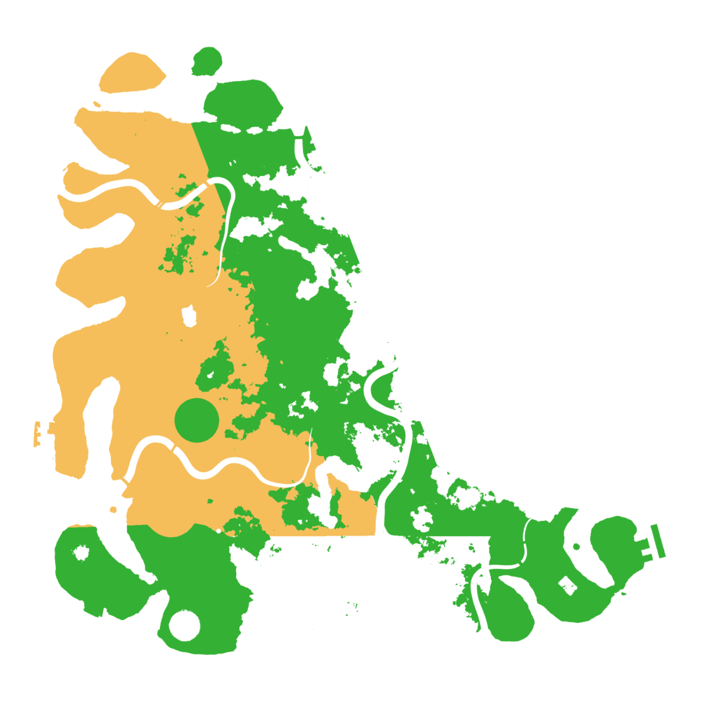 Biome Rust Map: Procedural Map, Size: 4250, Seed: 345449118