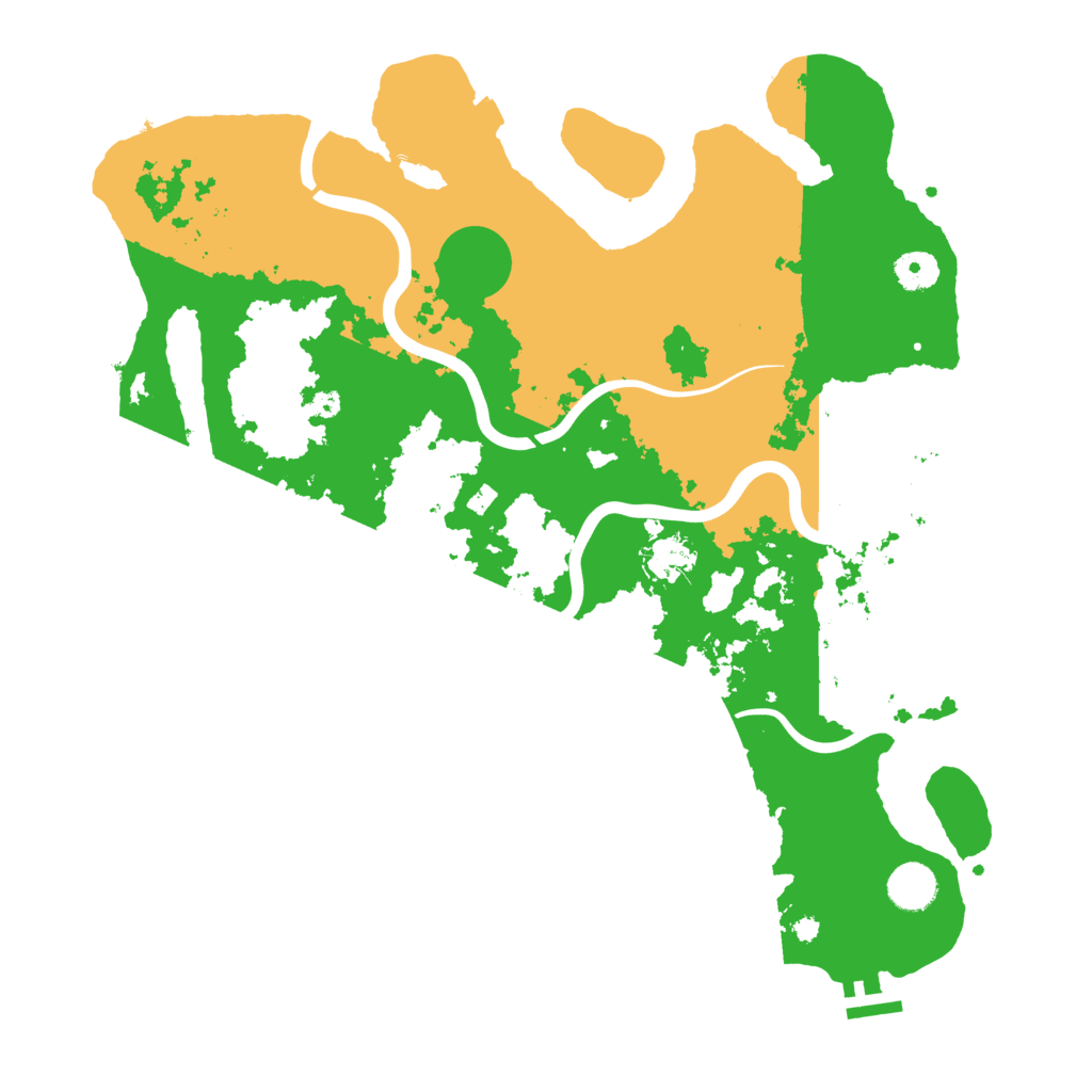Biome Rust Map: Procedural Map, Size: 3950, Seed: 72425
