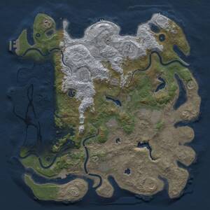 Thumbnail Rust Map: Procedural Map, Size: 4500, Seed: 469231767, 16 Monuments