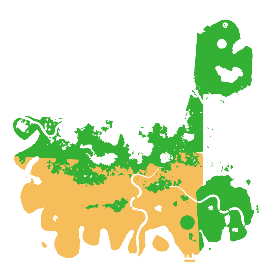 Biome Rust Map: Procedural Map, Size: 5000, Seed: 1132877674