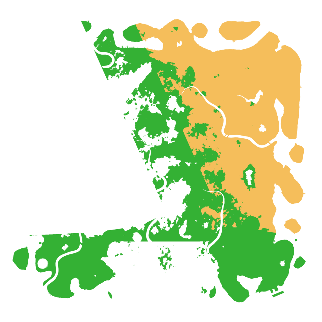 Biome Rust Map: Procedural Map, Size: 5500, Seed: 298348509