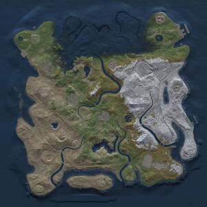 Thumbnail Rust Map: Procedural Map, Size: 4250, Seed: 1899392641, 15 Monuments