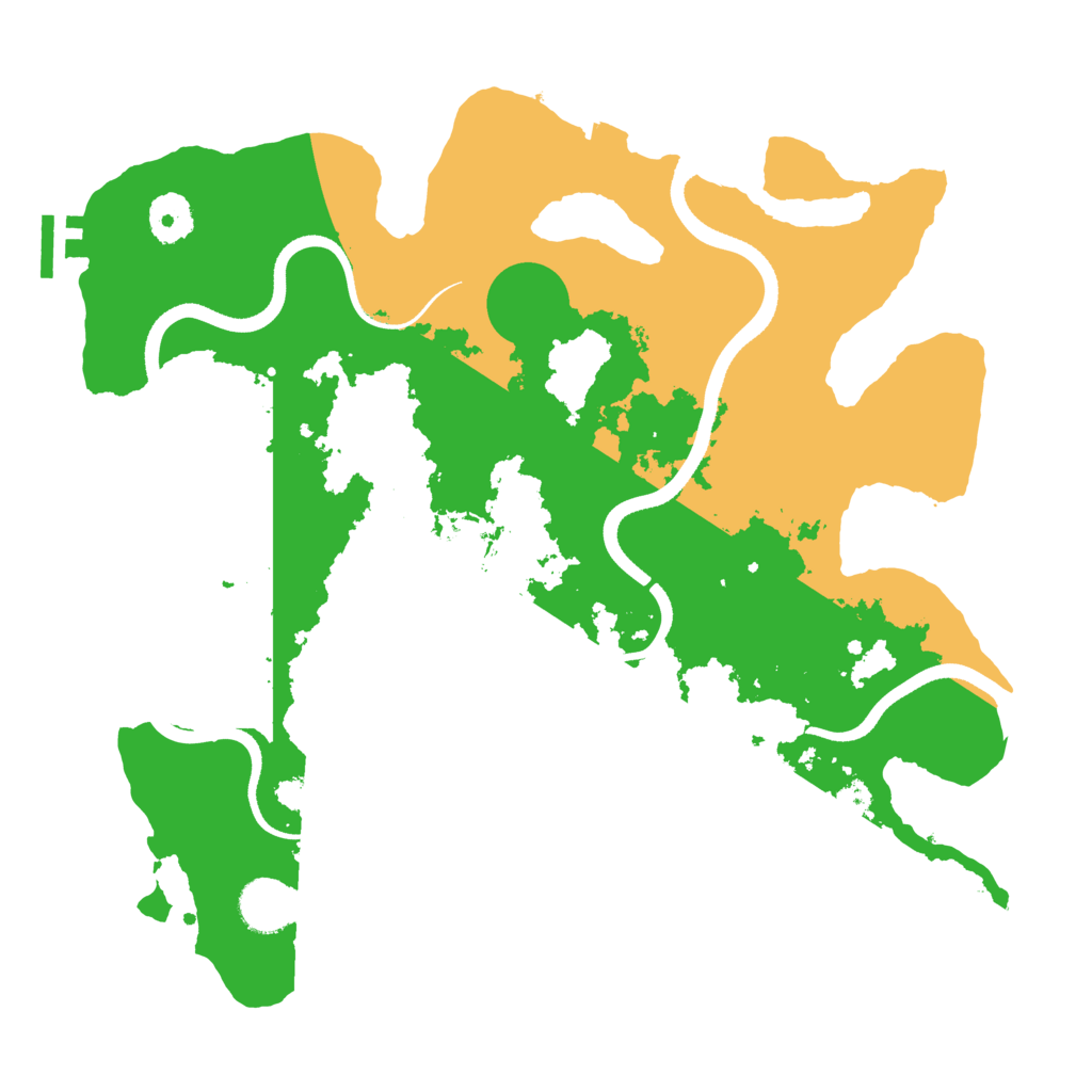 Biome Rust Map: Procedural Map, Size: 3500, Seed: 528793479