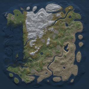 Thumbnail Rust Map: Procedural Map, Size: 4800, Seed: 687578837, 17 Monuments