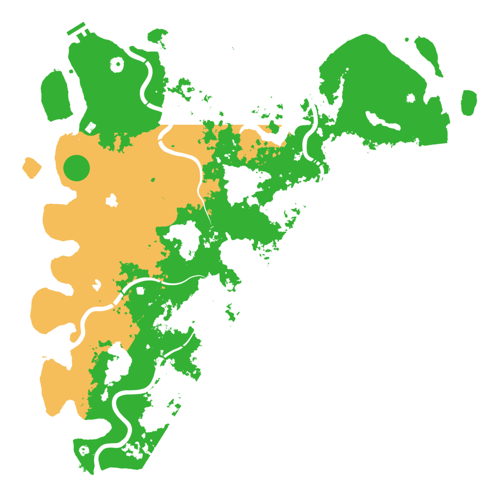 Biome Rust Map: Procedural Map, Size: 5000, Seed: 19104